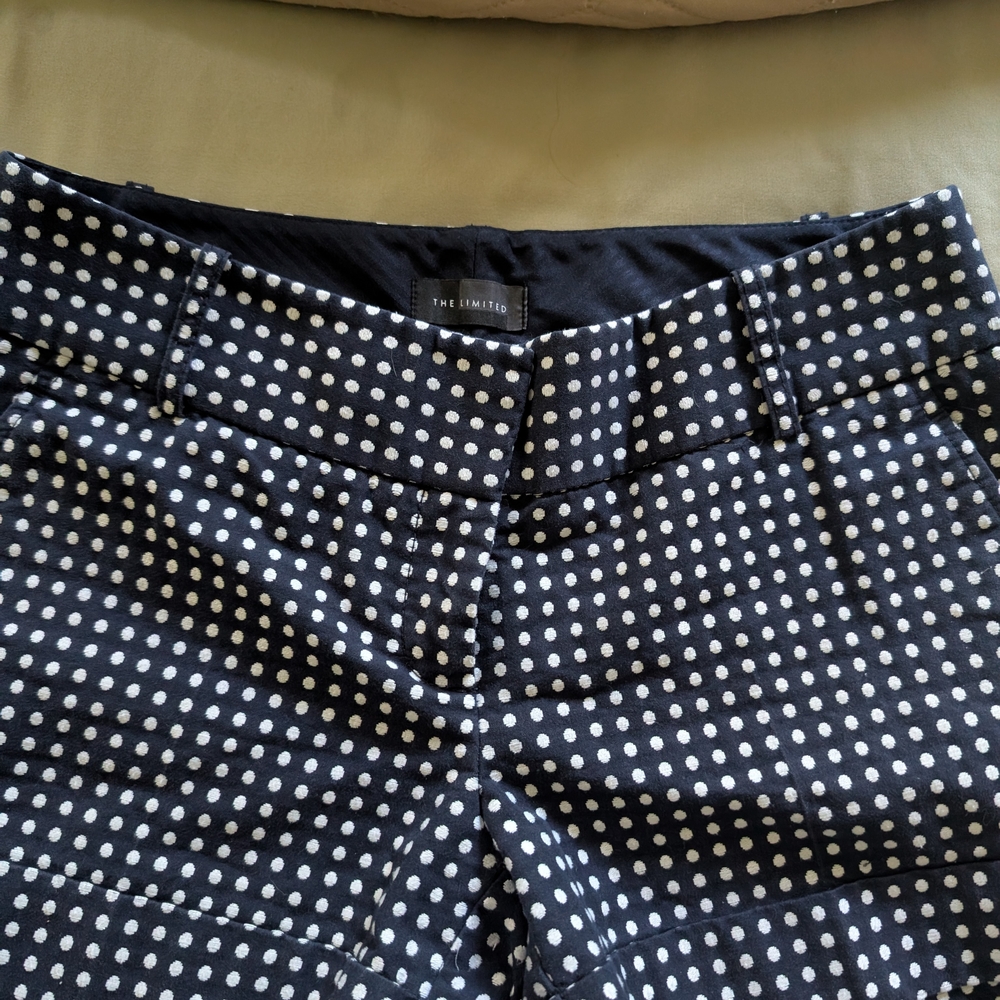The Limited Women's Navy Polka Dot Shorts